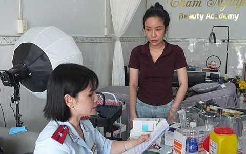 Đình chỉ cơ sở kinh doanh thẩm mỹ hoạt động 'chui' ở Mỹ Tho