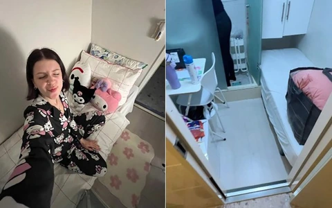 Cô gái sống tối giản trong phòng trọ nhỏ như tủ quần áo