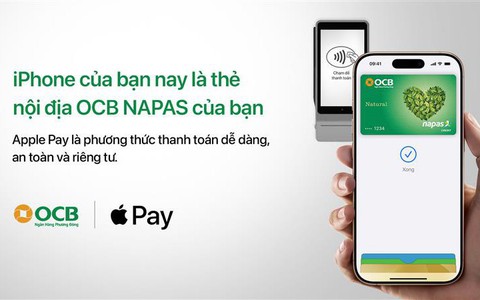 OCB giới thiệu Apple Pay đến với chủ thẻ NAPAS