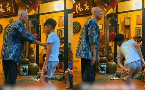 Bé trai múa dẻo 'như kẹo kéo' khi học võ