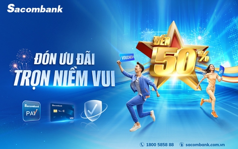 Sacombank tung hàng loạt ưu đãi mừng lễ lớn 30-4 và 1-5