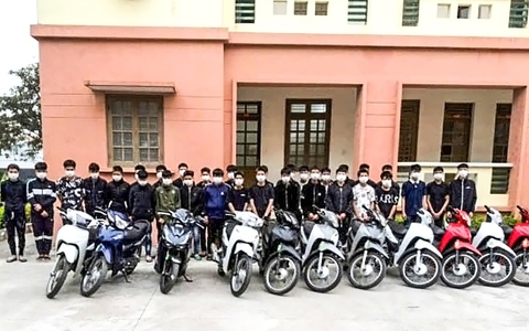 Khởi tố hơn 20 thanh thiếu niên Thái Bình mang dao kiếm tụ tập đánh nhau