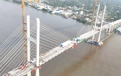 Hợp long cầu Rạch Miễu 2 và khởi công, thông xe kỹ thuật nhiều công trình ở miền Tây