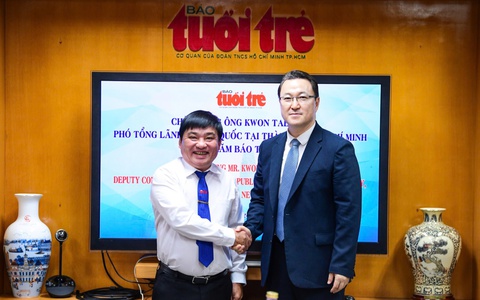 Phó tổng lãnh sự Hàn Quốc thăm báo Tuổi Trẻ: Phở đã trở thành món ăn quốc tế