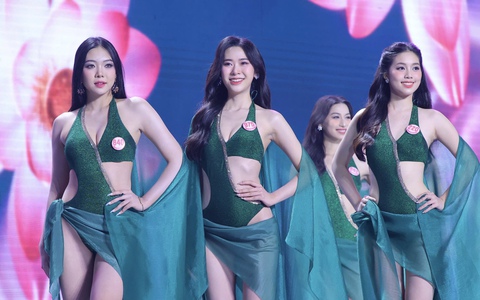 Chung khảo Hoa hậu Việt Nam 2024 với bikini 'kín đáo'