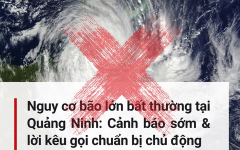 Bác bỏ thông tin 'Quảng Ninh đón bão gió mạnh cấp 12 vào đầu tháng 5'