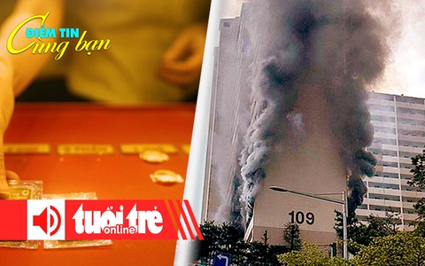 Điểm tin 18h: Giá vàng lại tăng vọt; Hỏa hoạn tại chung cư 21 tầng ở Seoul