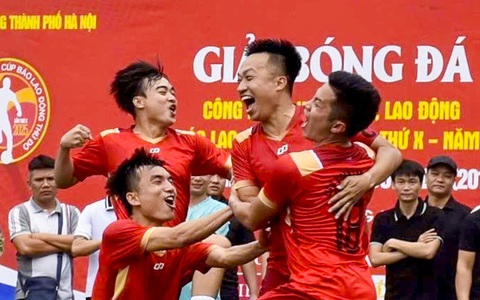 Giải bóng đá công nhân, viên chức tại Hà Nội đã tìm được nhà vô địch