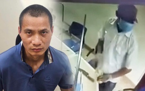 Nghi phạm cướp chi nhánh Vietinbank bị bắt khi đang lẩn trốn ngoài bãi sông Hồng
