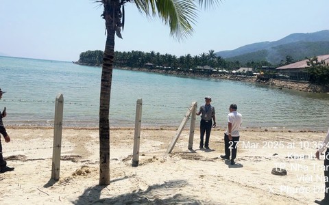 Công ty Hoàn Cầu: 'Việc rào bãi biển Nha Trang được UBND xã, công an chứng kiến'