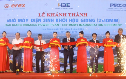 Vận hành nhà máy điện sinh khối dùng trấu đầu tiên tại Việt Nam