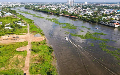 Khởi công dự án thủy lợi gần 1.000 tỉ ven sông Sài Gòn, giải quyết sạt lở và ngập