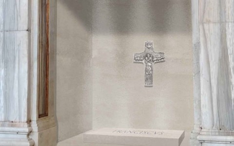 Hình ảnh đầu tiên về ngôi mộ của Giáo hoàng Francis