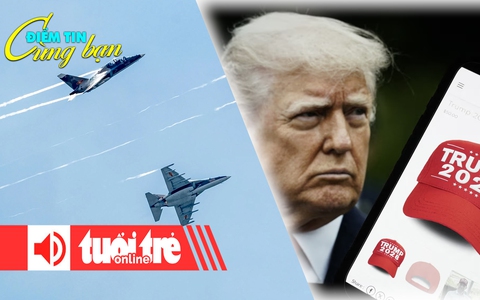 Điểm tin 18h: Tiêm kích bay lượn trên bầu trời TP.HCM; Ông Trump mở bán ‘Trump 2028’