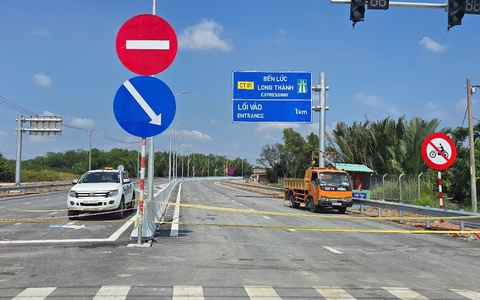 Từ 18h tối nay, cao tốc Bến Lức - Long Thành cho xe chạy qua 21km phía tây và 7km phía đông
