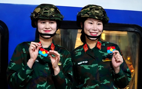 Các khối diễu binh, diễu hành phục vụ dịp 30-4 của Bộ Quốc phòng hành quân vào miền Nam