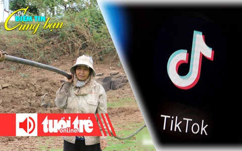 Điểm tin 8h: ‘Gồng mình’ chống hạn cứu cây trồng; Amazon đề nghị mua lại TikTok vào phút chót