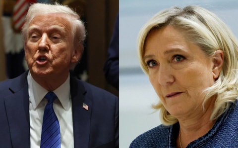 Ông Trump công khai bênh vực lãnh đạo cực hữu Marine Le Pen