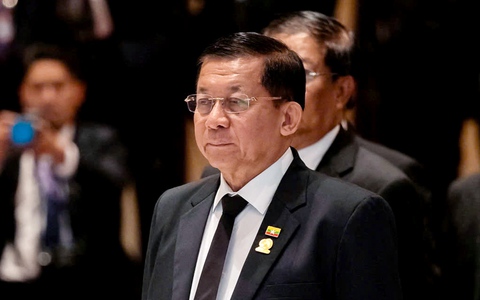Thống tướng Myanmar Min Aung Hlaing công du Thái Lan giữa bộn bề hậu động đất