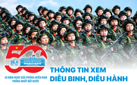 Infographic thông tin cần biết khi xem diễu binh, diễu hành tại TP.HCM ngày 30-4