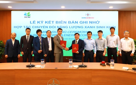 EVNGENCO3 ký kết biên bản ghi nhớ hợp tác với SCM