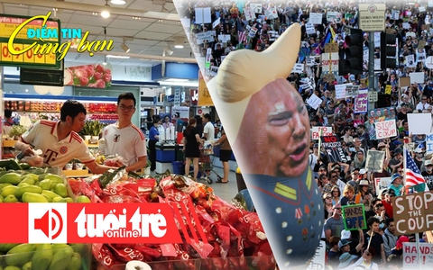 Điểm tin 18h: Siêu thị tung ưu đãi 'đậm'; Người Mỹ xuống đường phản đối ông Trump