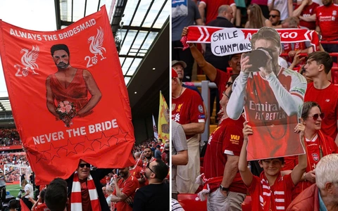 Fan Liverpool ‘troll’ HLV Arteta của Arsenal là phù dâu