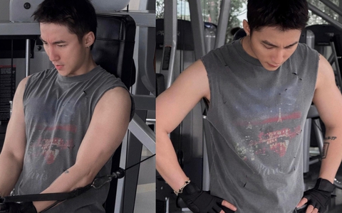 Sơn Tùng M-TP mặc áo rách từa lưa đi tập gym