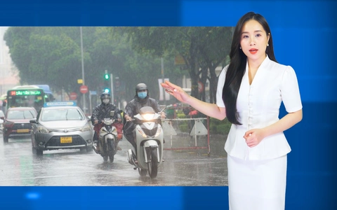 Thời tiết đêm 19 ngày 20-5: Bắc Bộ và Trung Bộ nắng nóng, Nam Bộ mưa chiều