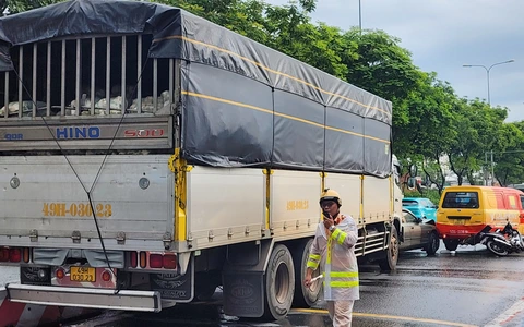 Xe tải gây tai nạn liên hoàn, đôi nam nữ đi xe máy tử vong trước chợ đầu mối Thủ Đức