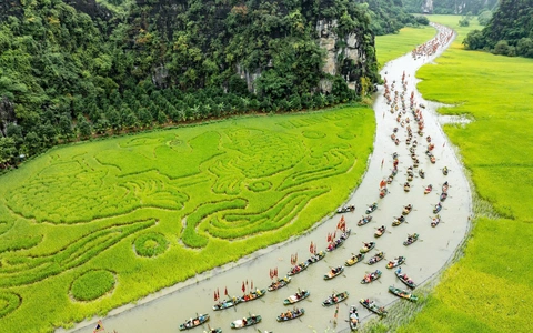 Lúa chín gọi mời, Ninh Bình khai hội ‘Sắc vàng Tam Cốc - Tràng An’