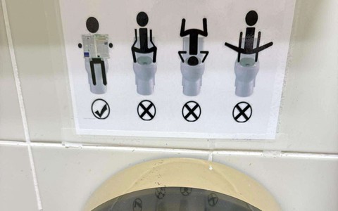 Ảnh vui 3-5: Hướng dẫn sử dụng nhà vệ sinh