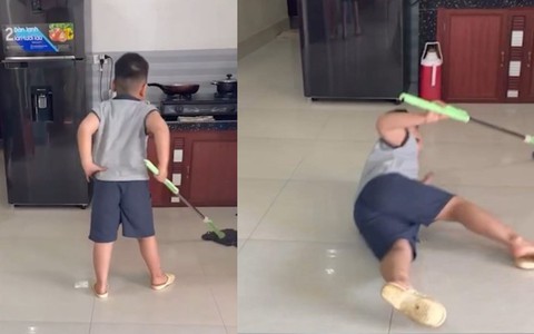 Người mẹ thế hệ cợt nhả thấy con ngã sẽ làm gì?