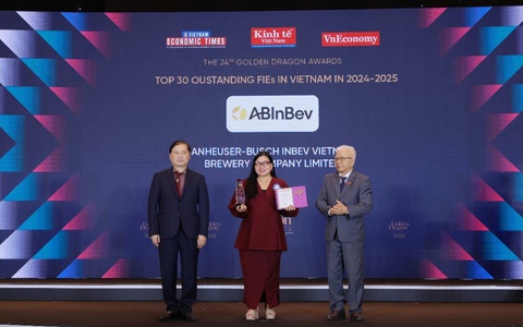 AB Inbev 4 năm liên tiếp đạt Giải thưởng Rồng Vàng