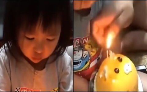 Khi bạn thèm ăn bánh sinh nhật mà bố lại bắt hát