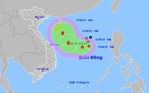 Áp thấp nhiệt đới có xu hướng mạnh lên thành bão số 1, đi lên phía bắc