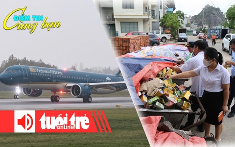 Điểm tin 18h: Mưa bão ảnh hưởng cả ngàn chuyến bay; Phát hiện siro, yến sào vứt ngoài bãi rác
