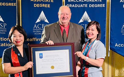 Trường đại học Kinh tế, Đại học Quốc gia Hà Nội đạt kiểm định ACBSP bốn chương trình đào tạo