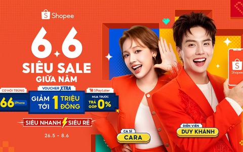 Nhập hội mua sắm thả ga, freeship cực đã cùng Shopee siêu sale 6-6
