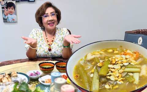 Món bún súng hải sản lạ miệng của NSND Lệ Thủy