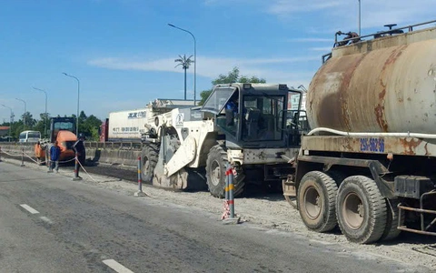 Sửa chữa lớn toàn tuyến quốc lộ 1 qua Quảng Ngãi