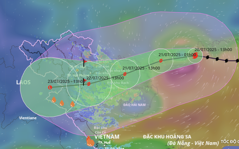 Dự báo bão số 3 tác động mạnh nhất đến ven biển Hưng Yên - Thanh Hóa