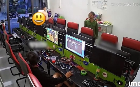 Đang chơi game thấy bố tìm, cậu bé có màn 'tốc biến' cực nhanh