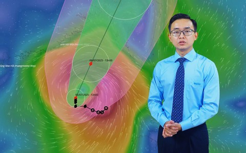 Thời tiết đêm 5 ngày 6-7: Bão số 2 ở bắc Biển Đông, đang mạnh thêm; Bắc Bộ và Nam Bộ có mưa dông