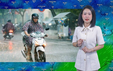 Thời tiết đêm 9 ngày 10-7: Bắc Bộ có mưa to, Trung Bộ nắng nóng, Nam Bộ mưa nhiều về đêm
