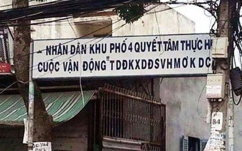 Thử tài đoán chữ viết tắt biển hiệu khu phố
