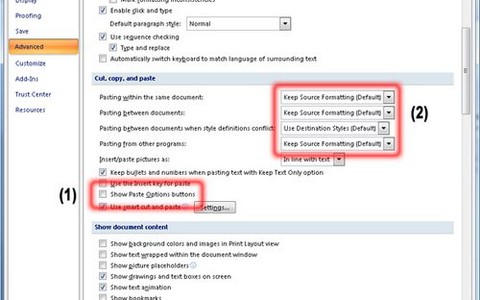Những mẹo nhỏ làm chủ Microsoft Word 2007