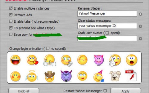 8 tùy chỉnh cho Yahoo! Messenger