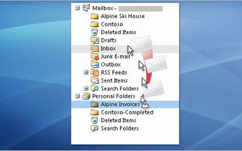 Mẹo quản lý hộp thư trong MS Outlook 2007