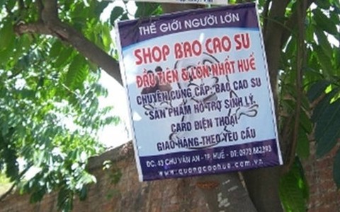 Quảng cáo xâm phạm di tích